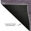 Tapis aubergine Cerrito lavable à la machine de qualité supérieure-105919750
