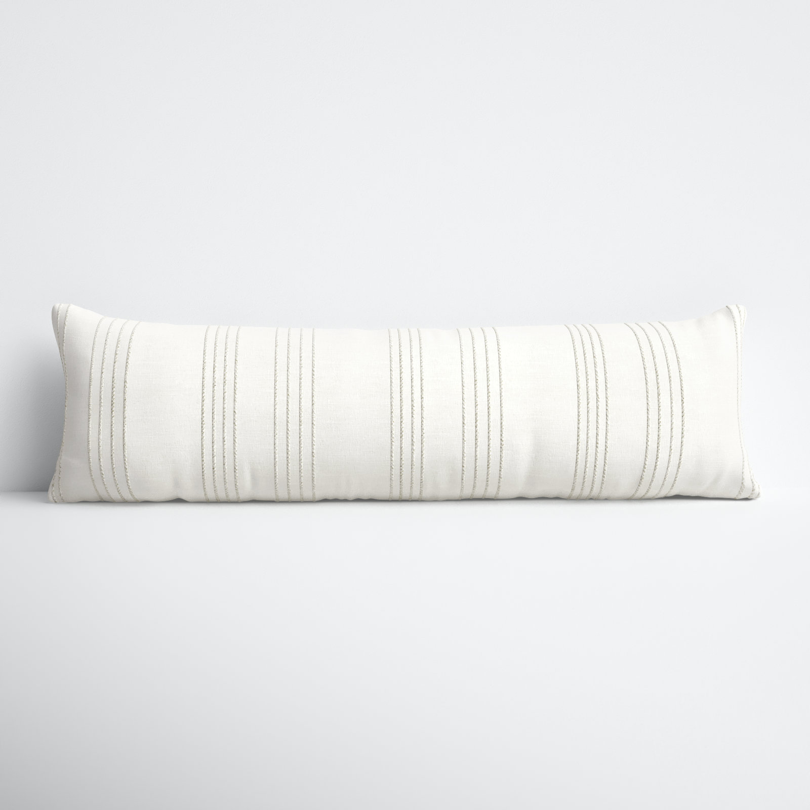 Fez Striped Cotton Lumbar Throw Pillow