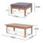 Repose-pieds polyvalent avec table basse Aston, parfait pour la vie moderne et pour optimiser l'espace.