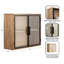 Armoire murale de rangement moderne avec portes en verre Brogan
