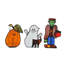 Ensemble de 3 votives d'Halloween en verre