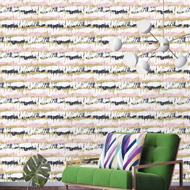 Rouleau de papier peint pelez et collez, L 16,67 po x l 25 po