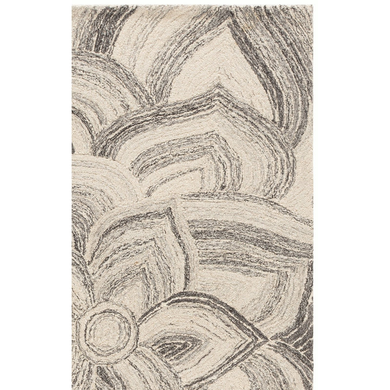 Jardin Hand Tufted Wool;Cotton Geometric Indoor Rug, 4'-0" X 6'-0" Rectangle