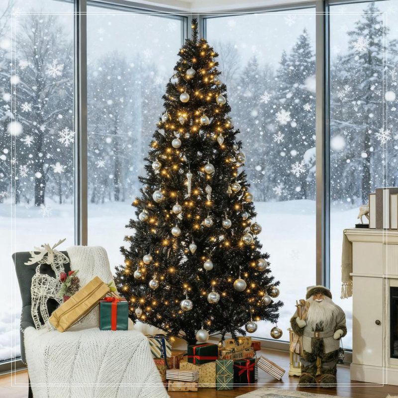 Arbre de Noël artificiel haut 7,5 pi pré-éclairé