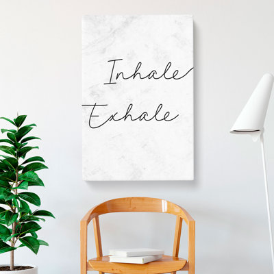 Inhale Exhale V2 - Wrapped Canvas