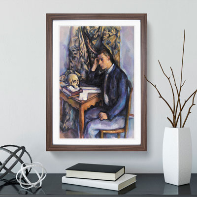Young Man and Skull by Paul Cezanne - Picture Frame Painting