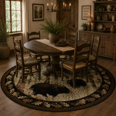Tapis brun Frazee