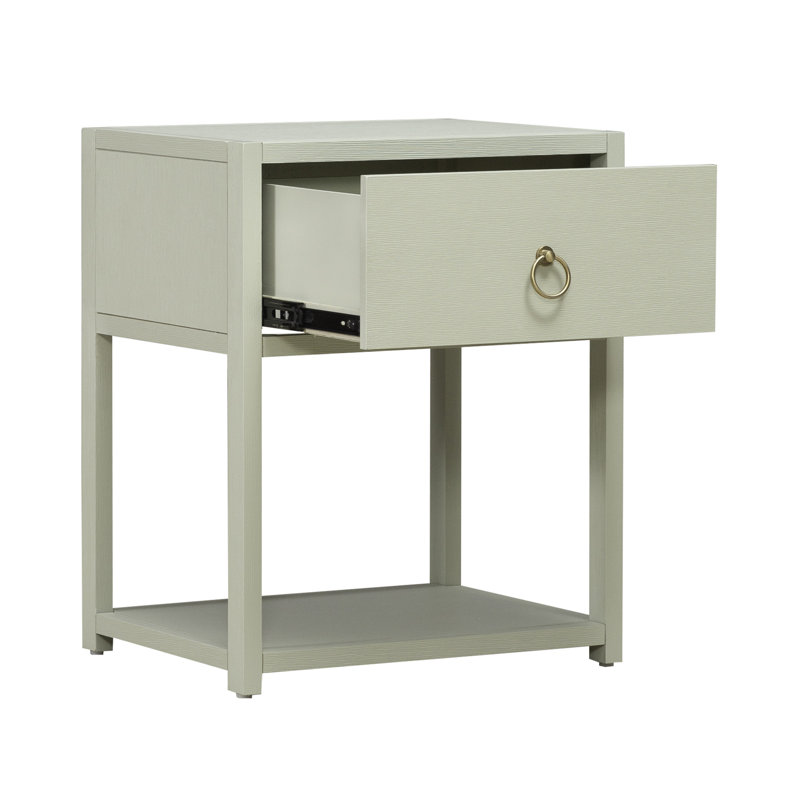 Ballentine End Table with Storage, Blue