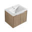 Armoire de salle de bain avec lavabo, portes à fermeture en douceur, fixation flottante, 24 po pour petite salle de bain-100533104