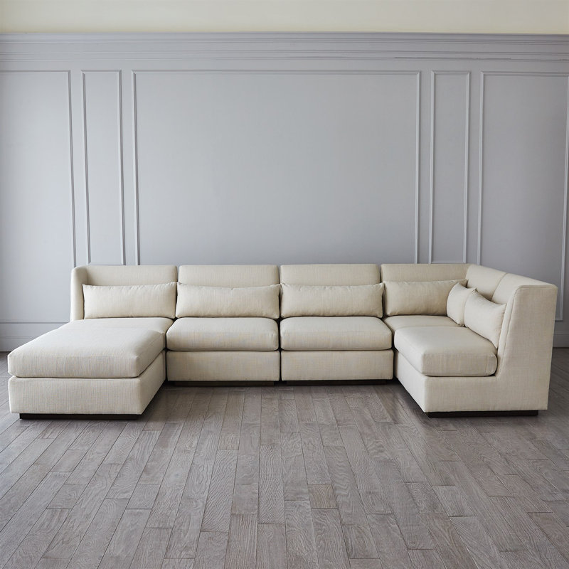Alder Sectional Ottoman-Moonstone