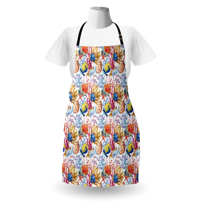 Multicolore, tablier de poisson East Urban Home