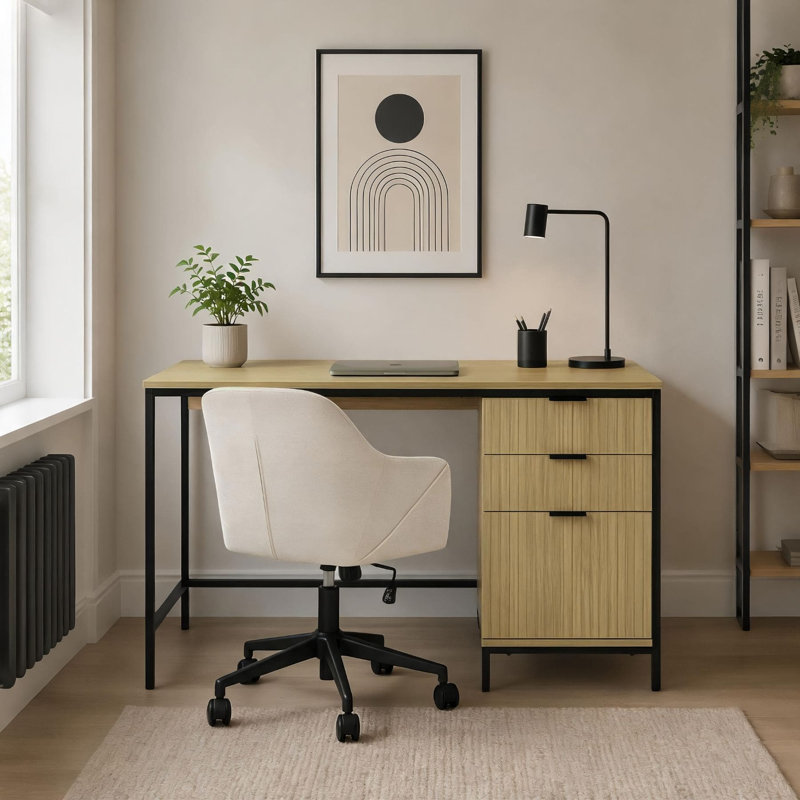 Metal Base Computer Desk