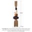 Sculpture empilée à la main en bois d'hévéa
