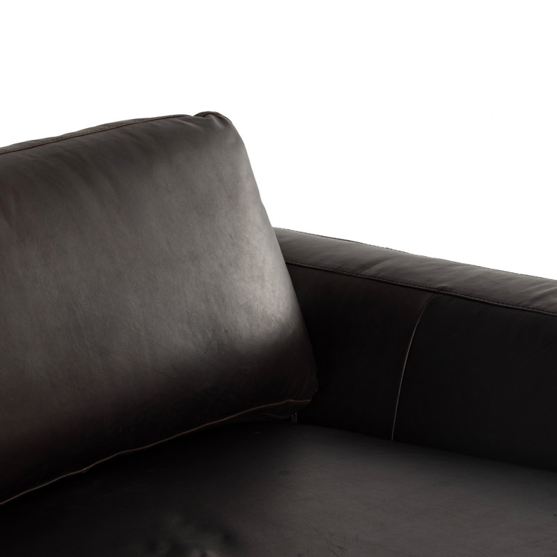 Colt Modular Chaise Sectional, Heirloom Cigar/Genuine Leather, Right Hand Facing