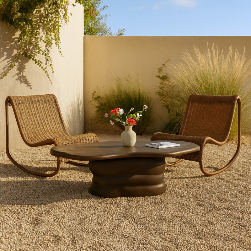 Table basse Branna, Brun