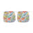 Set of 4 Outdoor Patio Chair Cushions - Vibrant Paisley Multi Water-Repellent Seat Pads with Ties for Garden & Dining Chairs-1884141924