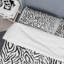 Ensemble de housse de couette en microfibre blanc / noir 3 pièces
