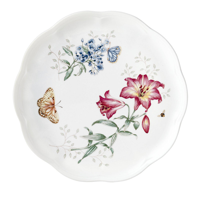 Assiette plate 10,75 po Lenox Butterfly Meadow