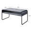 Table basse à 1 tablette en béton gris et noir