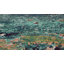 Tapis abstrait vert / bleu marine Rizer-224627637