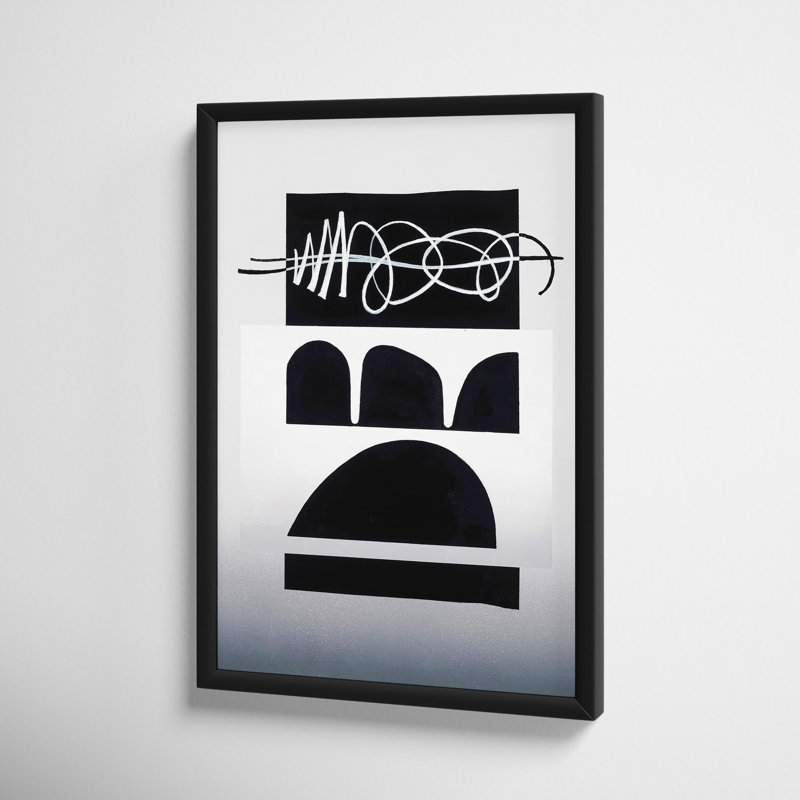 Fortissimo Painting by Lee Lessem, 20" H x 14" W x 1.25" D, Black