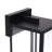 Black Rectangular Narrow Metal Frame with High-transparency Glass Outdoor Wall Light(Set of 2)-193320920-195511499