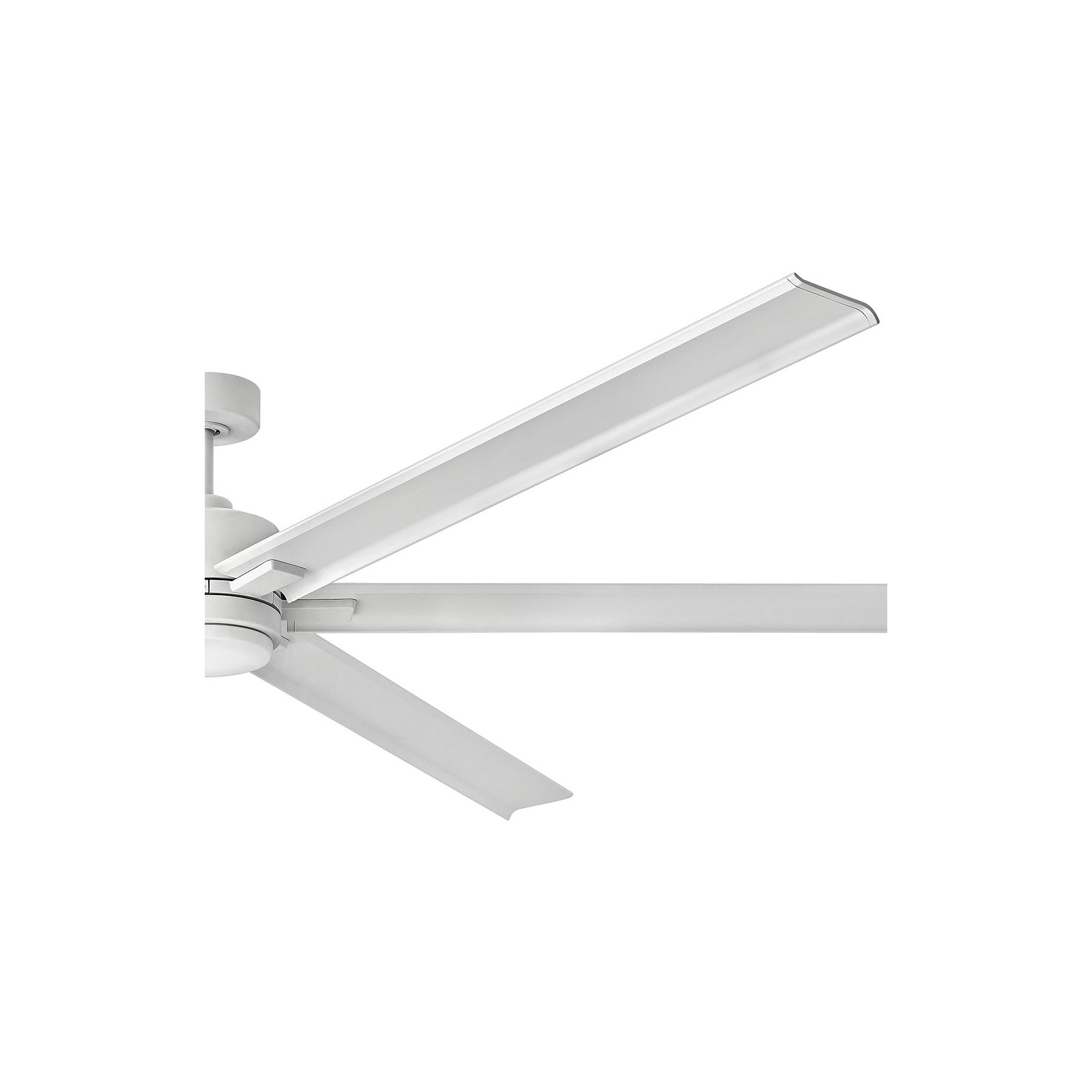82" Collette 6 - Blade LED Standard Ceiling Fan with Wall Control and Light Kit Included, Matte White, 99" Wide