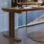 Bureau moderne et simple en bois massif-938551659