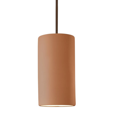 Luminaire suspendu cylindrique à tige rigide DEL