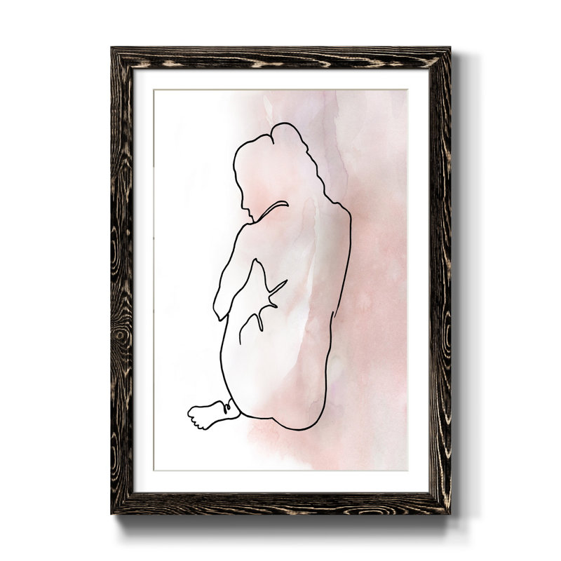 Illustration de figure III - Cadre photo, reproduction d'art sur papier, H 44 po x l 31 po x P 1 po, Noir