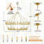 Lustre 48 lumières en acier inoxydable-287780022