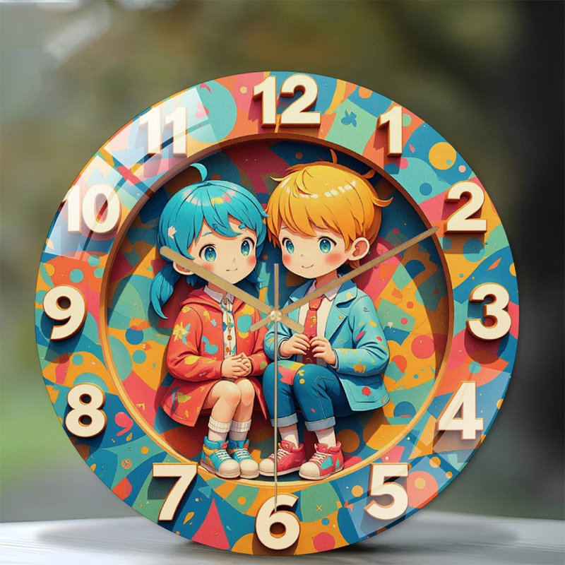Horloge murale créative 12 po