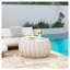 Table basse moderne et imperméable en ciment MgO pour l'intérieur et l'extérieur - blanc, carré de 35,43 po-159313718-159313716-159313717