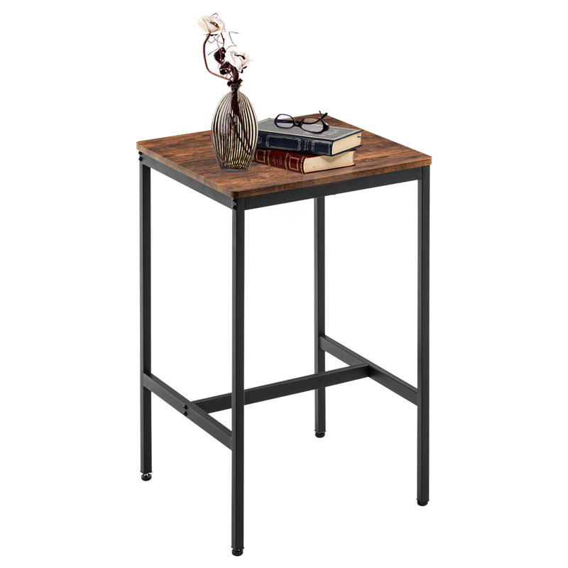 Square Bar Table,small Kitchen Dining, Cocktail Table,high Top Pub For Party,sturdy Metal Frame,space-saving Narrow For Living Room,kitchen,bar