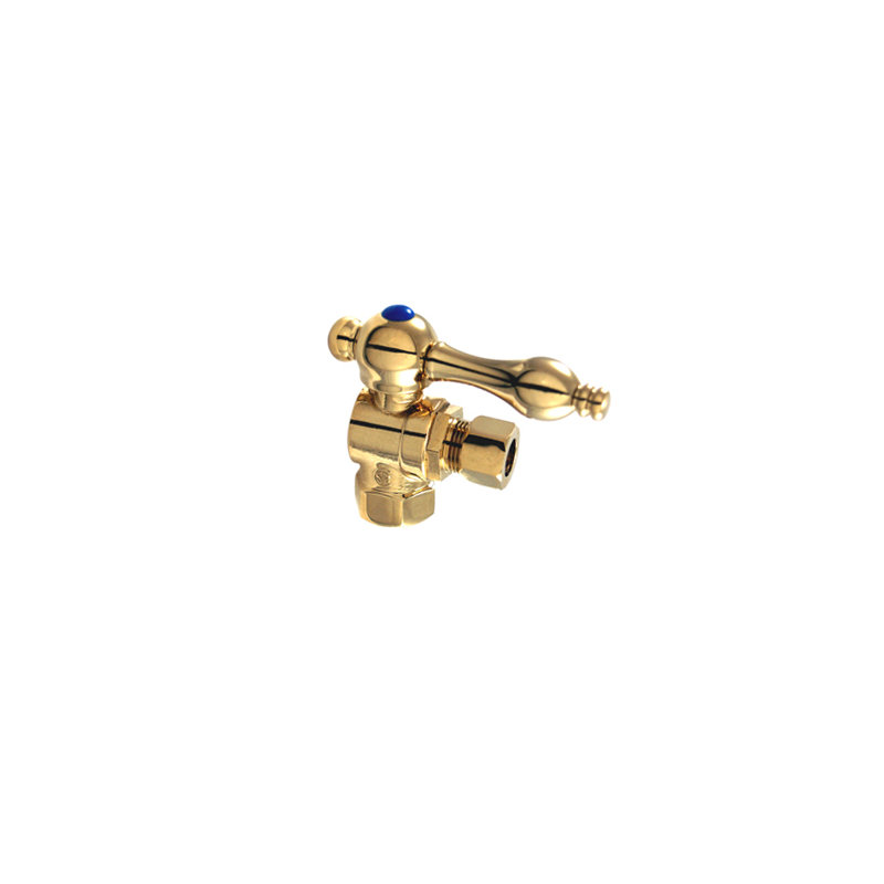 Quarter Decorative Turn Valves, Polished Brass