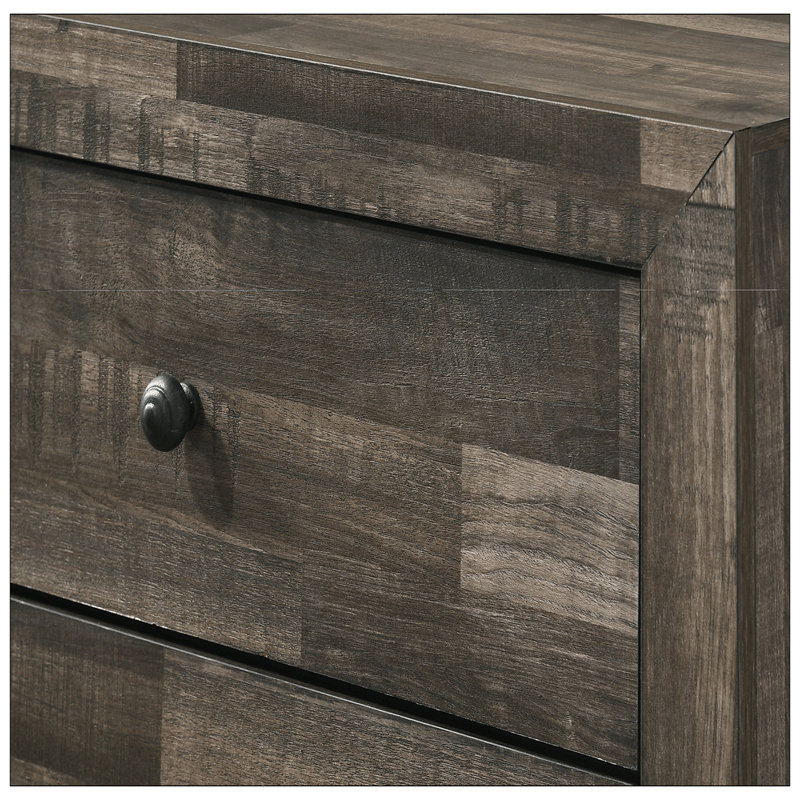 Nightstand For Bedroom, Rustic  Gray 