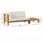 Ensemble de causeuse et table basse d'extérieur en bois d'acacia Seana-69842591-69842590-101249910