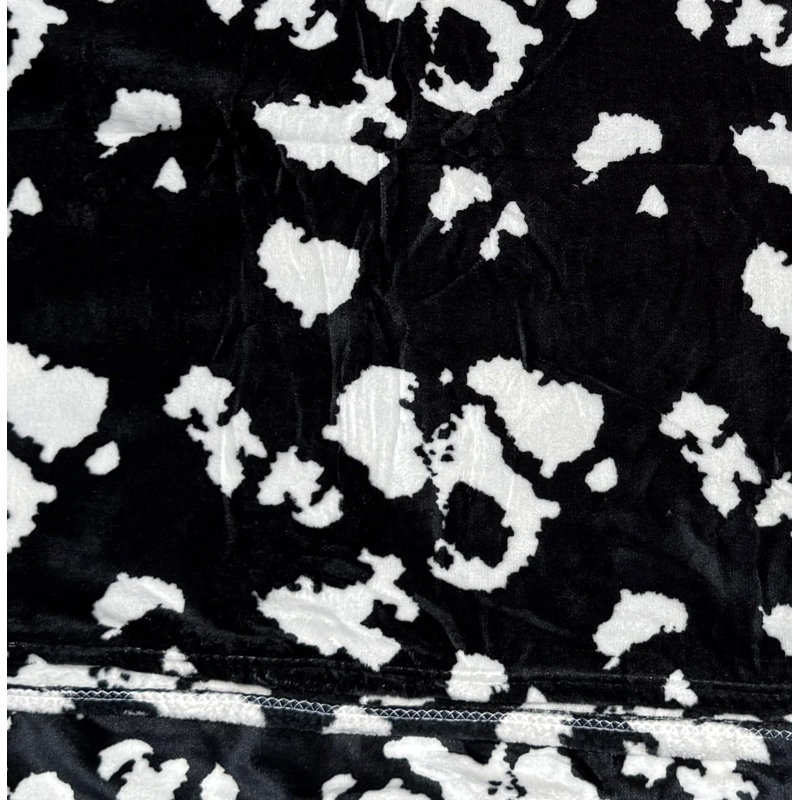 Très grand jeté en microfibre de couleur unie