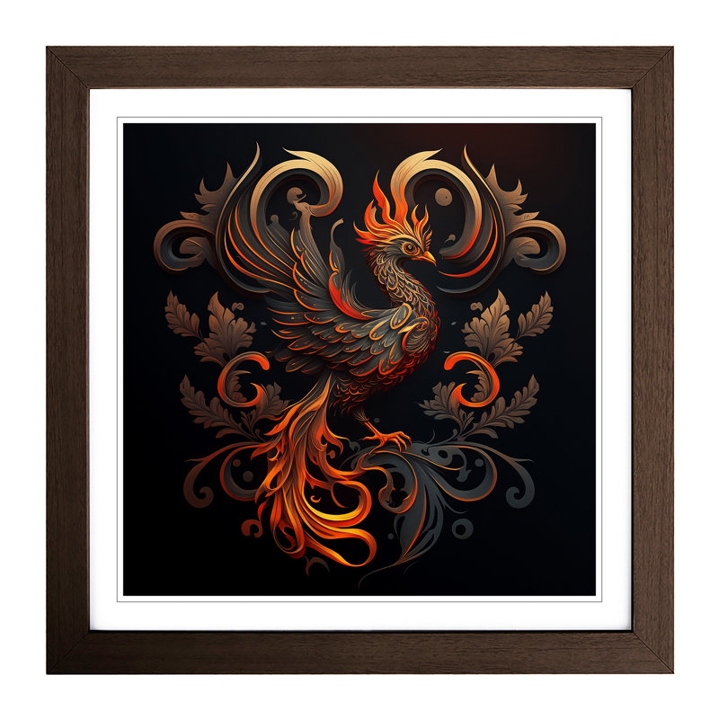 Phoenix Ornamental - Framed Print