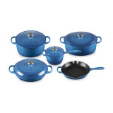 Le Creuset Signature Cast Iron 9-Piece Cookware Set, Artichaut