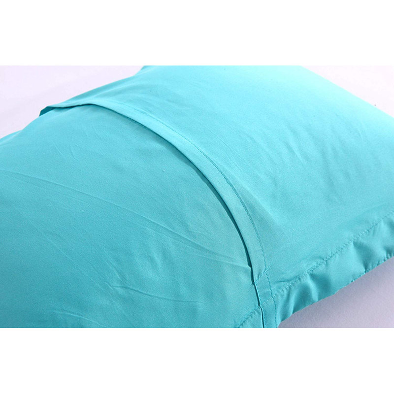 P-solid Shams Polyester Bedding, Turquoise, King
