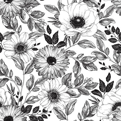 Peel & Stick Floral Tile