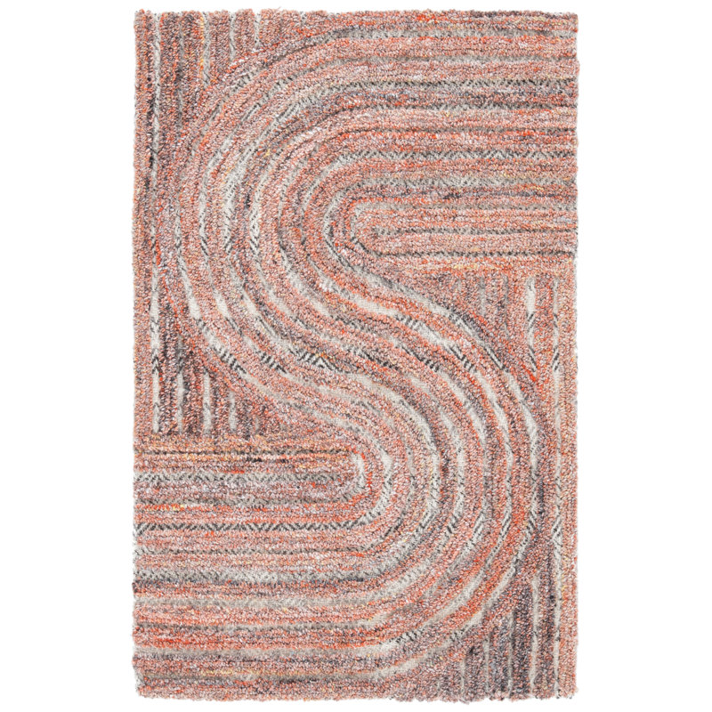 Stalnaker Hand Tufted Performance Abstract Rug, Rectangle 6' x 9'