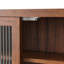 Armoire de rangement de style rétro - porte-serviettes, porte en verre de 24,8 po, trois pièces, brun pour mur avec porte-833767974