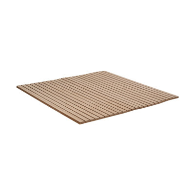 Outwater 4Ft Wide X 8Ft High X 5/32In Thick Unfinished Red Oak Veneer Decorative Wall Tambour Panel With 1/2In 30-Degree Groove Slats – Flexible