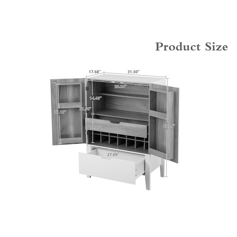 Wine Bar Cabinet, Black