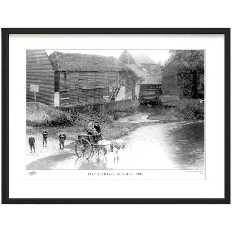 Leatherhead, Old Mill 1906 by Francis Frith - Single Picture Frame Print, 40cm H x 50cm W x 2.3cm D