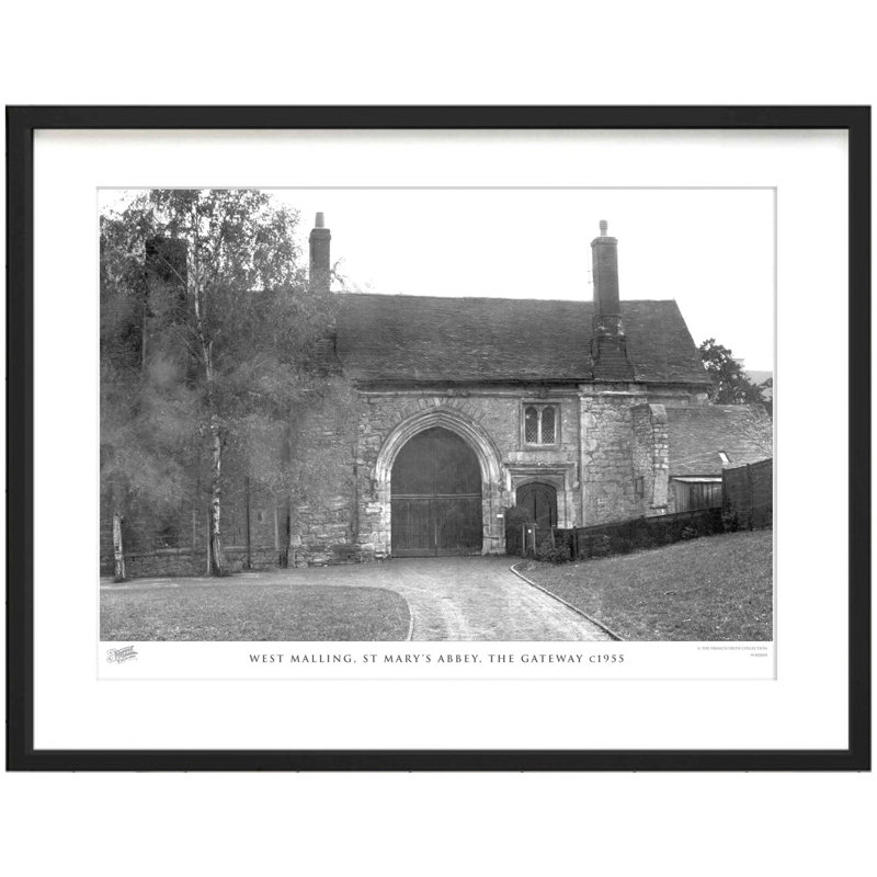 West Malling, St Mary's Abbey, The Gateway C1955 by Francis Frith - Single Picture Frame Print, 60cm H x 80cm W x 2.3cm D