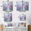 Hortensia mauve, fleurs du paradis I - art mural traditionnel mauve-1534606086-1534606080-1534606083