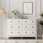 Commode 6 tiroirs blanche, l 47,25 po-1527947968